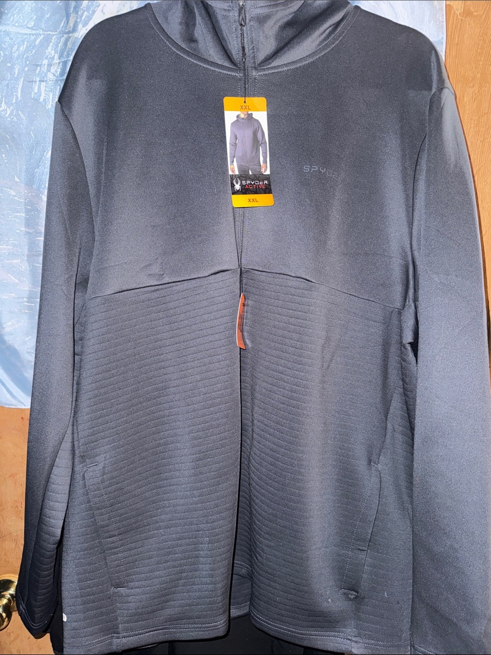 Spyder Men’s Black Full-Zip Performance Sweater